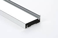 Алюминиевый рамочный профиль М23N для мебельных фасадов длина 2,95м хром (цена 1пог.м)