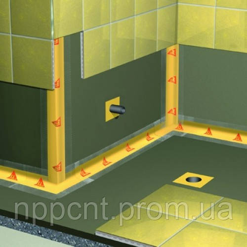 Sika MonoSeal-100 однокомпонентна гідроізоляційна суміш, 25 кг - фото 4 - id-p1223100931