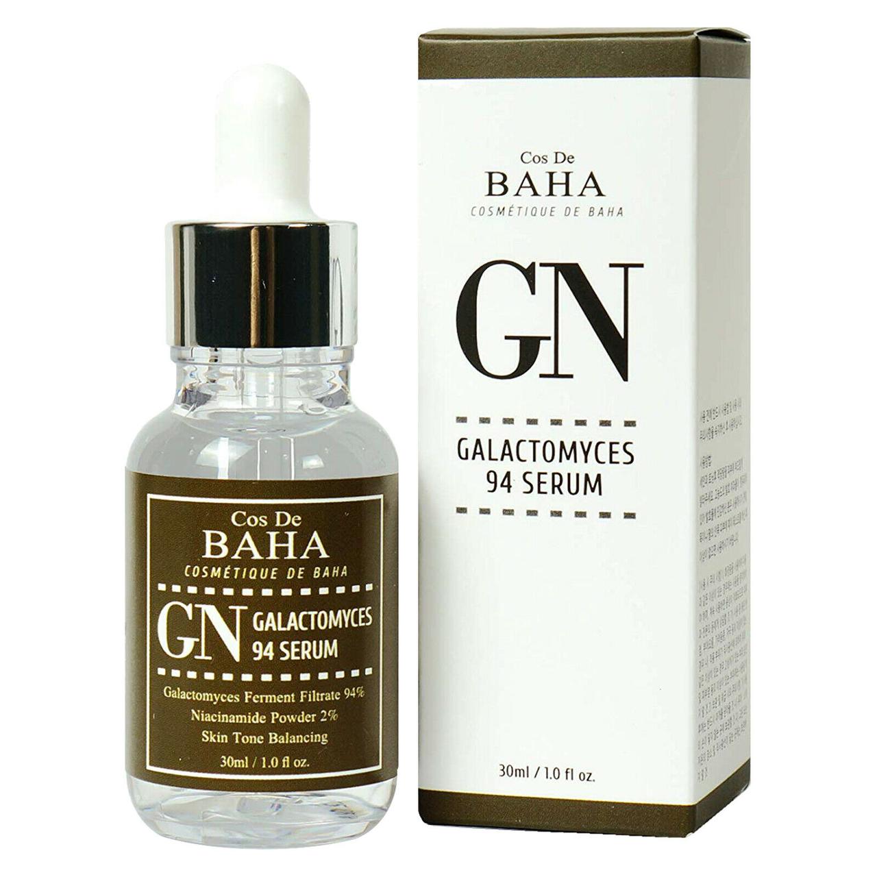 Сироватка для сяйва шкіри з галактомісиком і ніацинамідом Cos de Baha GN Galactomyces 94 Serum