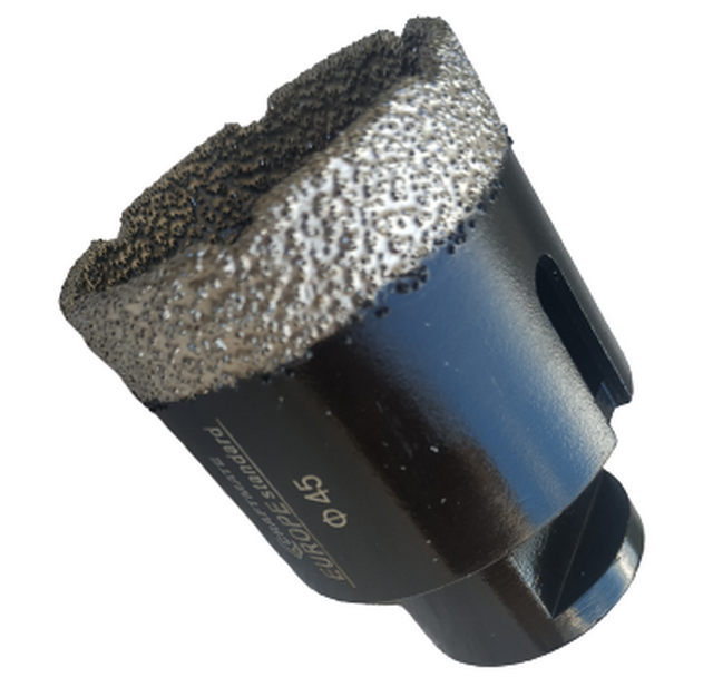 Коронка алмазна 45 мм вакуумного спечення за керамогранітом на КШМ (М 14) Craftmate