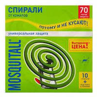 Спираль от комаров Mosquitall 10 спиралей + 2 подставки