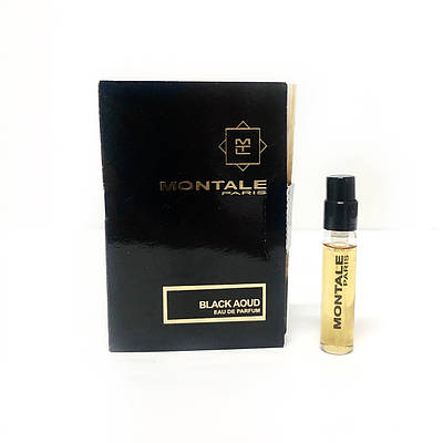 Чоловіча нішева парфумована вода Montale Black Aoud 2 мл пробник оригінал, деревно-мускусний аромат