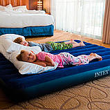 Надувний двомісний матрац Intex,99*191*25, надувна ліжко, матрац (матрац) в намет, пляжний, для сну, фото 8