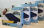 Одномісний надувний матрац Intex,137*191*25, надувна ліжко, матрац (матрац) в намет, пляжний, для сну, фото 7