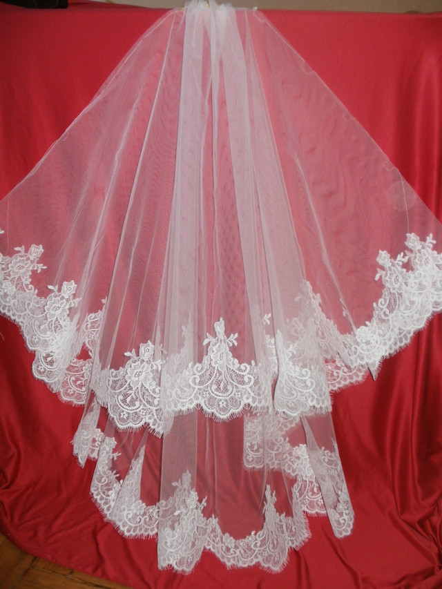красивая кружевная фата