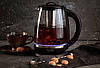 Скляний чайник із регулятором температури та заварним блоком Camry CR 1290 електрочайник, фото 6