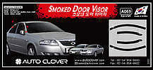 Дефлектори вікон (вітровики) Nissan Almera Classic, N16 2000-2012 (Clover)