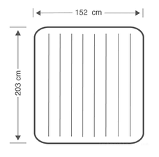 Надувний велюровий двомісний матрац Intex 64759, 152х203х22 см. синій, фото 4