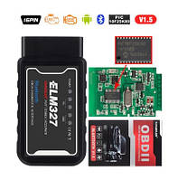 Автомобільний діагностичний сканер ELM327 V1.5 PIC1825K80 Bluetooth USB OBD2