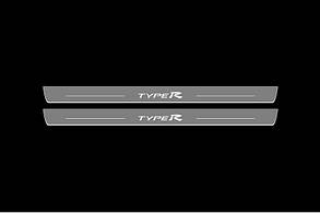 Накладки на пороги з підсвічуванням для Honda Civic 3D (2006-2012)