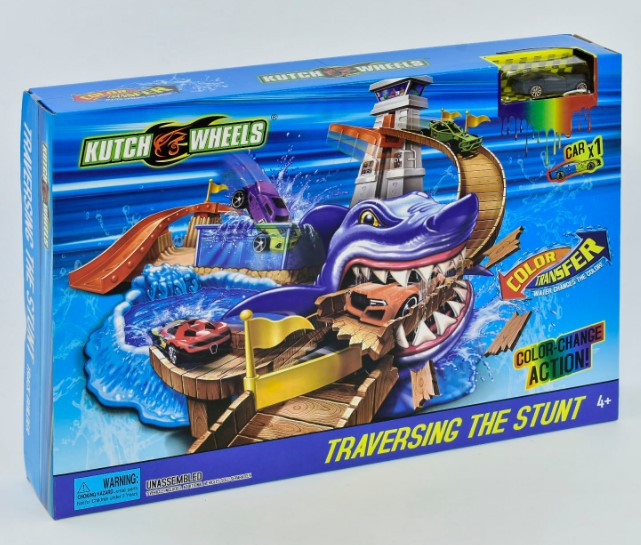 Автотрек "Пастка Акули" S8837 машинка змінює колір