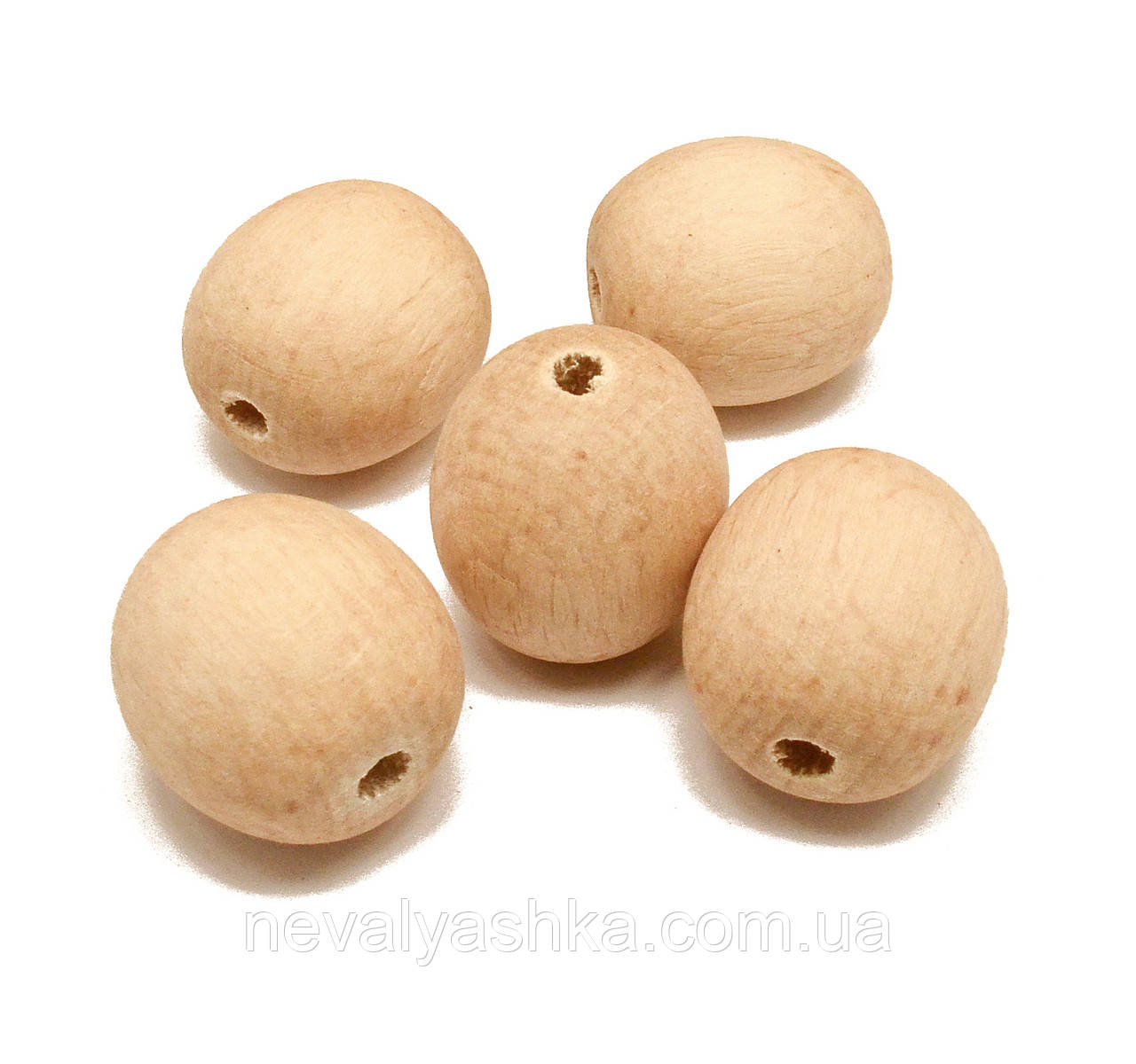 Дерев'яна Намистина 2,3 см 23 мм Заготовка для Бізіборду, Намистинка з Дерева Бусіна, фото 1