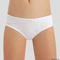 Трусики білі для дівчаток з мереживом ТМ Baykar, Туреччина оптом р.3 (122-128 см)