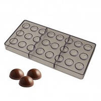 Полікарбонатна форма для шоколаду Напівсфера 24 шт.