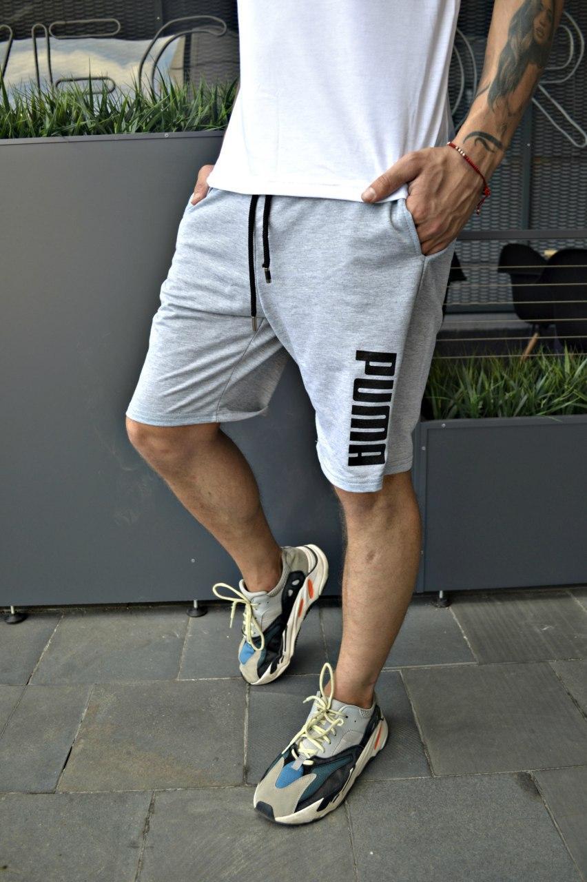 Чоловічі сірі літні шорти Пума (Puma)