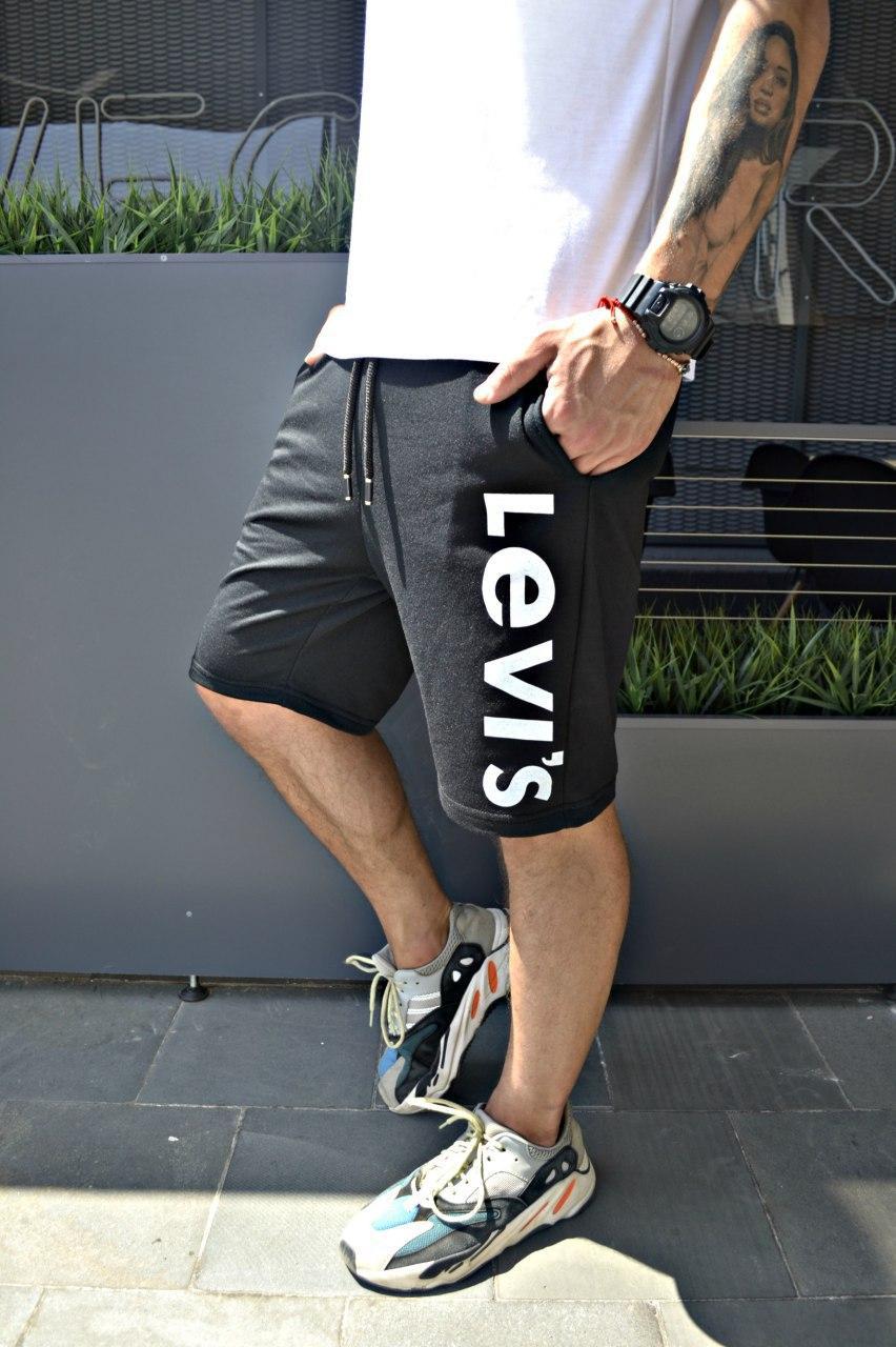 Чоловічі чорні літні шорти Левайс (Levi's)