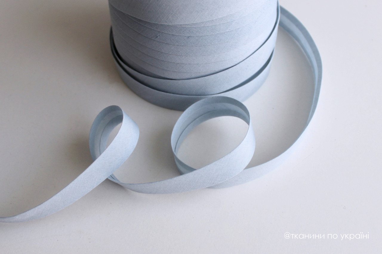 Коса бейка матова сіра 16 мм