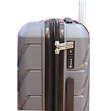 Дорожня валіза з поліпропілену велика Snowball сіра, фото 4