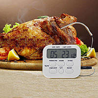Цифровий термометр ТА278 харчовий для духовки (печі) з виносним датчиком до 300 градусів і таймером.