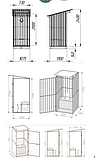 Туалет дачний, Дачні туалети з металу, Вуличні туалети для дому, фото 8