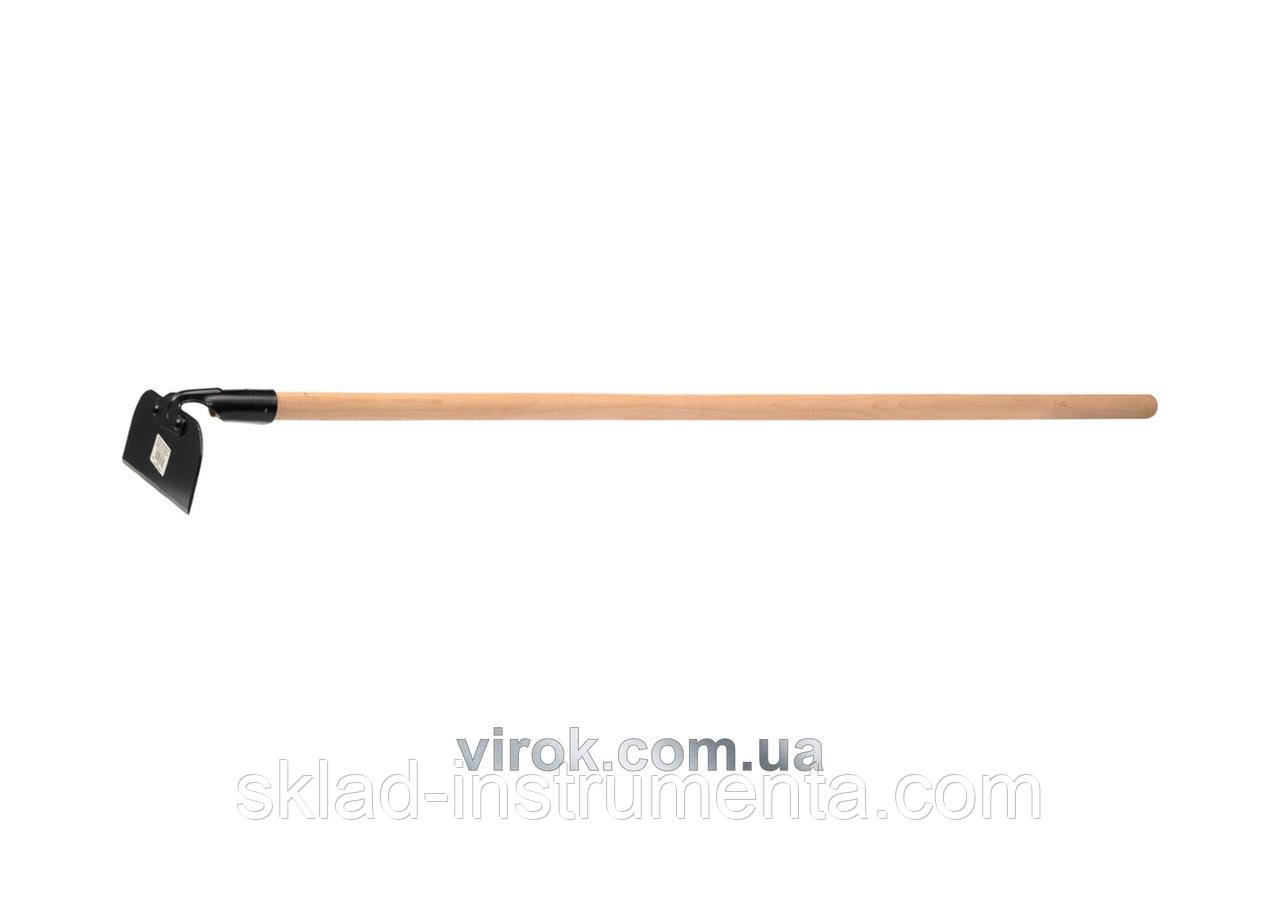 Мотика прямокутна з дерев'яна яною ручкою FLO 170 см