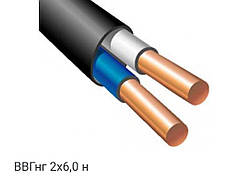 Високоякісний кабель ВВГНГД 2х6 для надійної електропроводки повноцінний переріз. Одеса-Каблекс