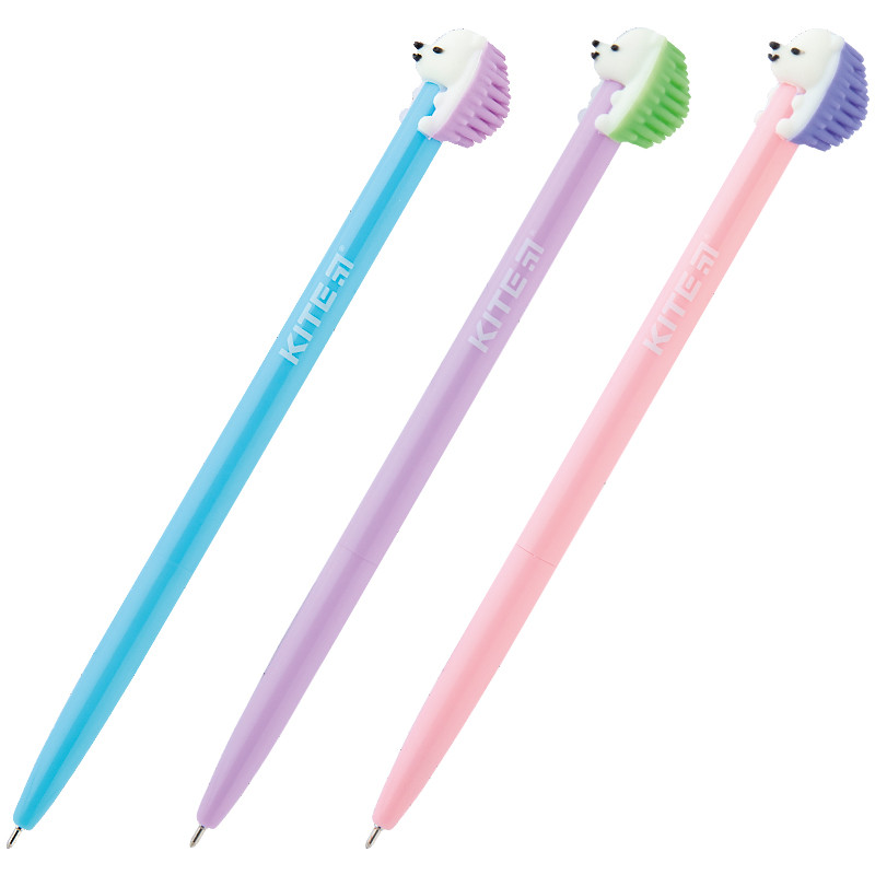 Ручка кулькова 0,5 мм Kite Color Hedgehog синя K20-030-03, фото 1