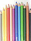 Потовщений акварельний кольоровий олівець Faber-Castell Jumbo Grip колір теплий-сірий, 110972, фото 5