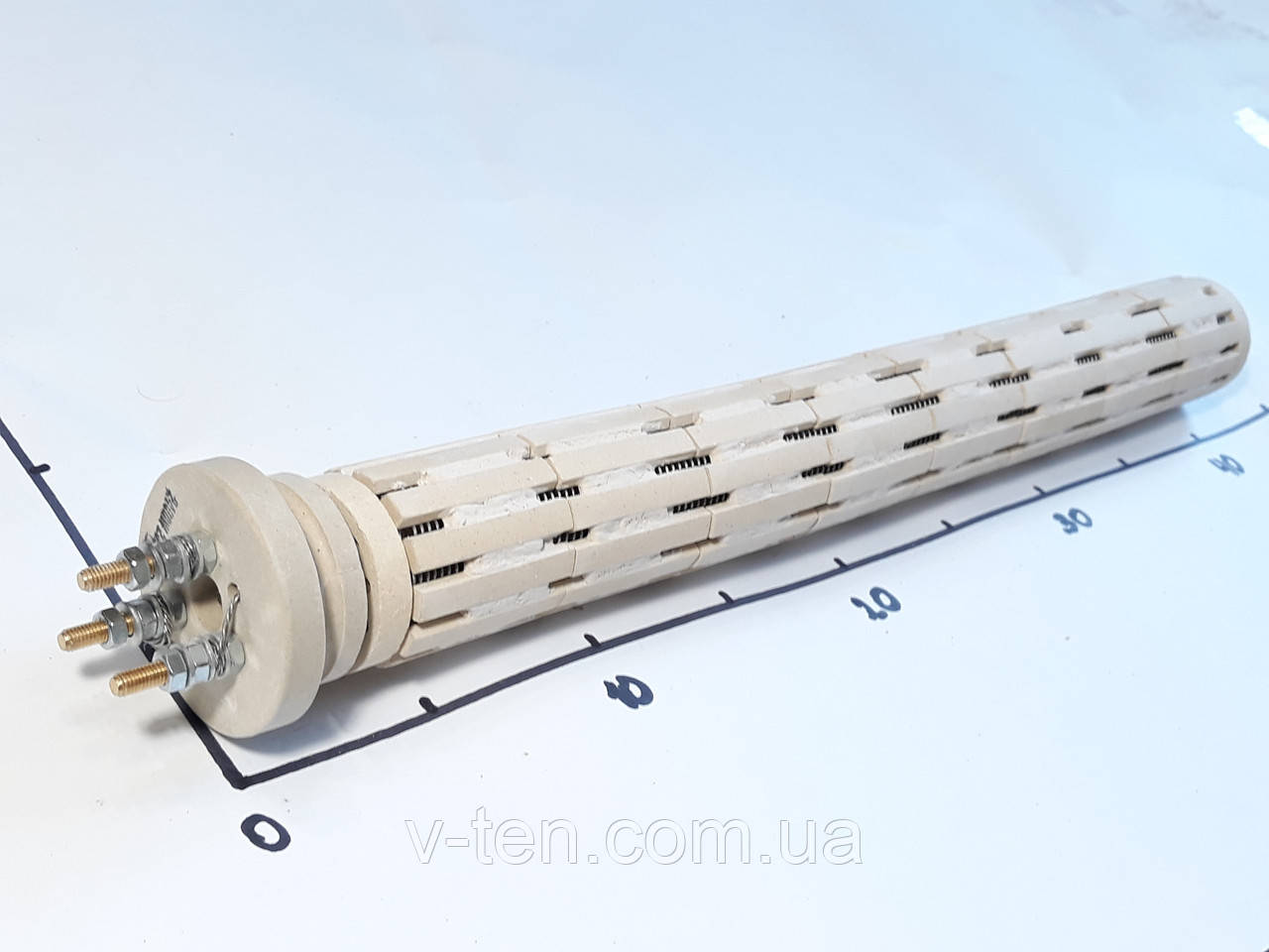 Нагрівач для бойлера 2400w керамічний (стеатитовий) Oasis, фото 1