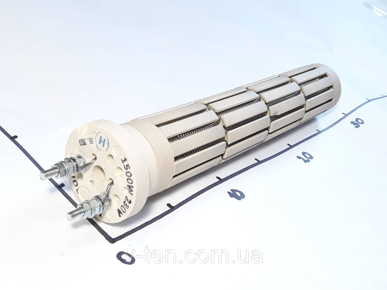 Нагрівач для бойлера 1500w керамічний (стеатитовий) Електрон-Т (Україна), фото 1