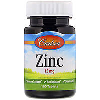 Zinc 15 mg Carlson Labs, 100 таблеток