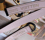 Тренд сезону тканинний ремінь Louis Vuitton пудра, фото 3