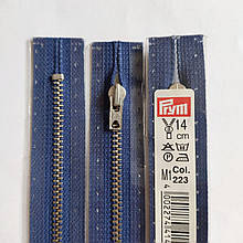 Блискавка в джинси 4 PRYM Німеччина 14 см нероз'ємні з автоматичним фіксатором, синій