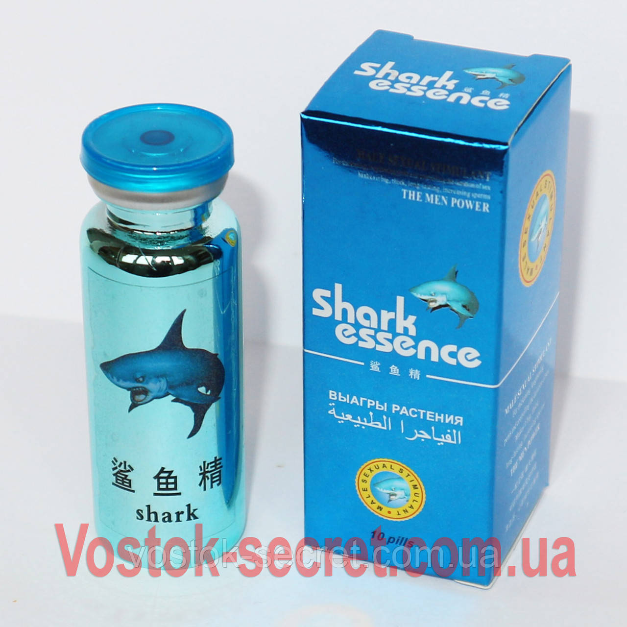 Акулья Есенція — Shark Essence — Препарат для потенції, 10табл