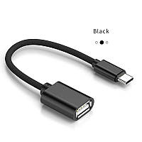 Переходник OTG USB - Type-C для смартфона FR321 Черный