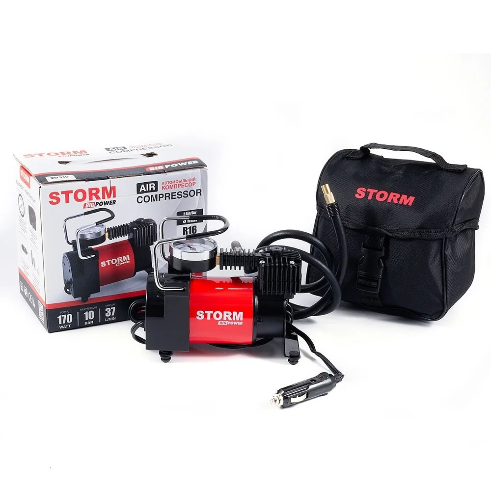 Компресор автомобільний STORM Big Power AUTOSTOP 12V (20320)
