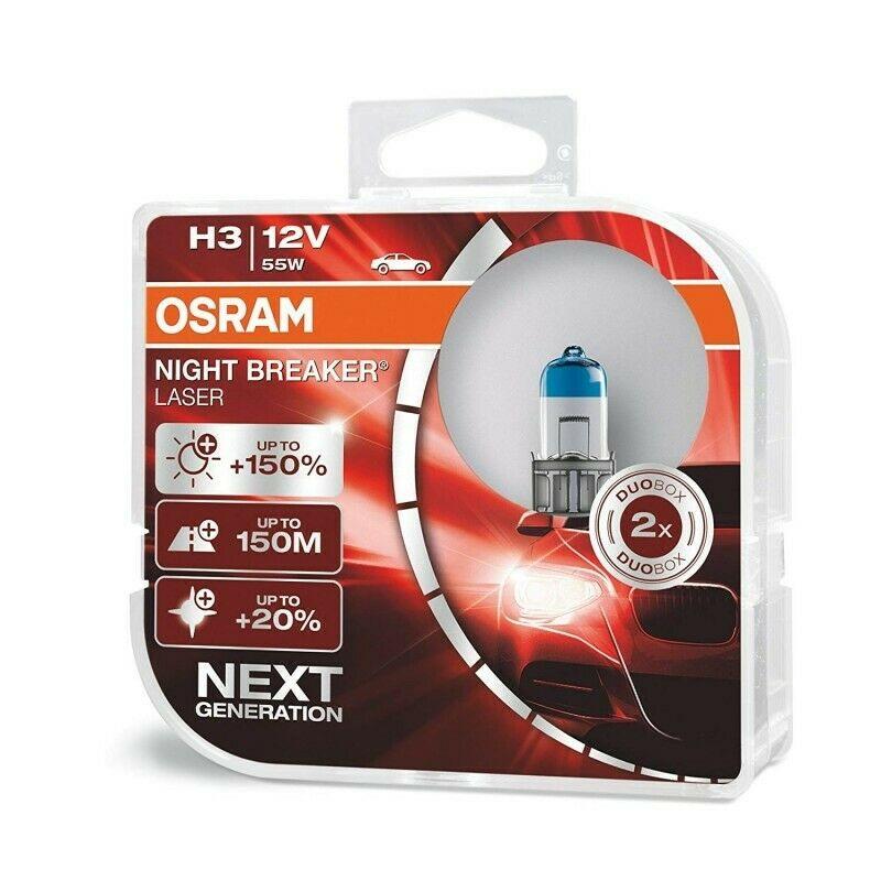 Автомобільні лампи OSRAM H3 12V 55W !150% Night Breaker LASER NG (64151 NL-BOX)
