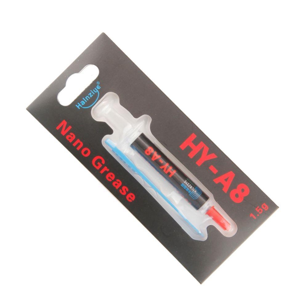 Термопаста карбонова зі сріблом Halnziye HY-A8 (5.80Вт/м-К) 1.5 грама набору