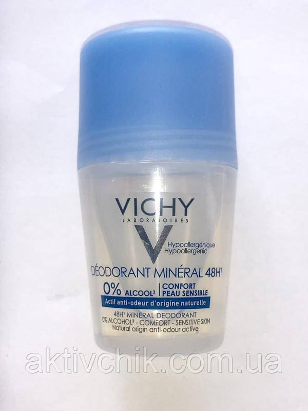 Віші Дезодорант без солей алюмінію 48 годин Vichy Deodorant Mineral Roll-On