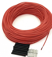 Карбоновый кабель 33 Ом провод углеродный греющий силиконовая оболочка