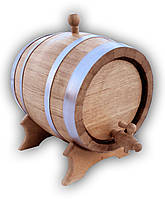 Бочка дубова під старовину від 1 до 200 літрів для віскі, вина, самогону, коньяку, обручі-нержавіюча сталь.