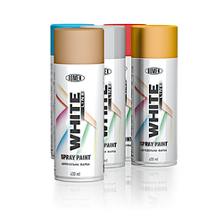 Аерозольна акрилова фарба
White Line 400 мл RAL 9005 Чорна матова