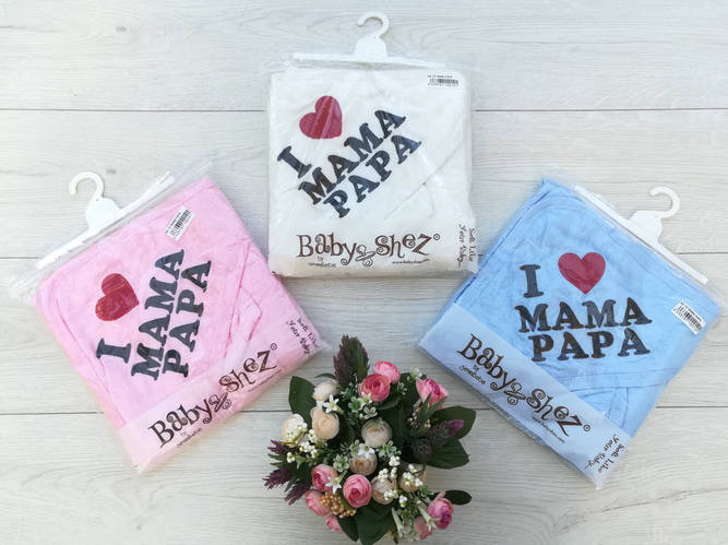 Детское полотенце уголок для малышей "Мама/Папа " (ID#1228804730), цена ...