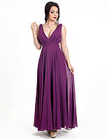 Платье женское вечернее фиолетовое длинное в пол Modna KAZKA MKENG3056-1