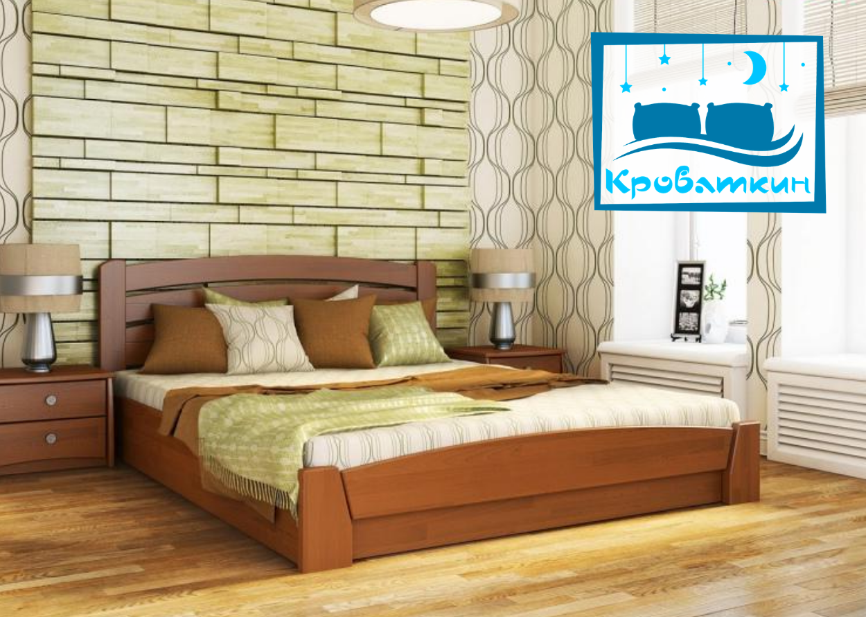 Дерев'яне ліжко Селена Аури з механізмом Естелла (щит і масив), фото 1