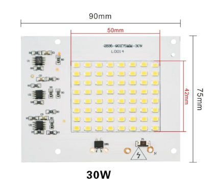 Smart IC SMD LED 30w 6000K Світлодіод 30w Світлодіодна збірка 2750Lm + Драйвер