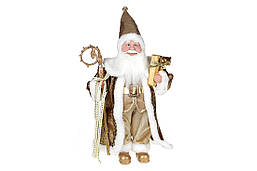 Декоративная кукла Санта, цвет: золотой 45 см