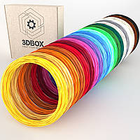 Набір PLA пластику 3D-Box XXL для 3D-ручки: 20 кольорів по 5 (10, 20) метрів (1,75 мм*100м, 200м, 400м)
