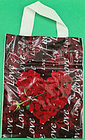 Пакет ламинированный с петлевой ручкой м "Сердце с розой" (23х29) 50мк ДПА (50 шт)
