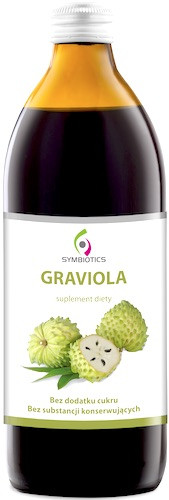 Натуральний сік гравіоли (гуанабани), без консервантів і цукру 500 мл, Symbiotics